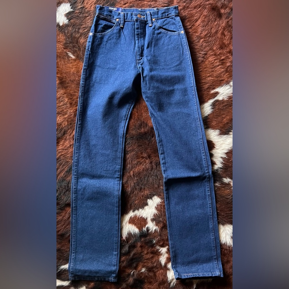 NWT Wrangler 14MWZ Women’s Cowboy Cut Slim Fit Denim Jeans 7x34